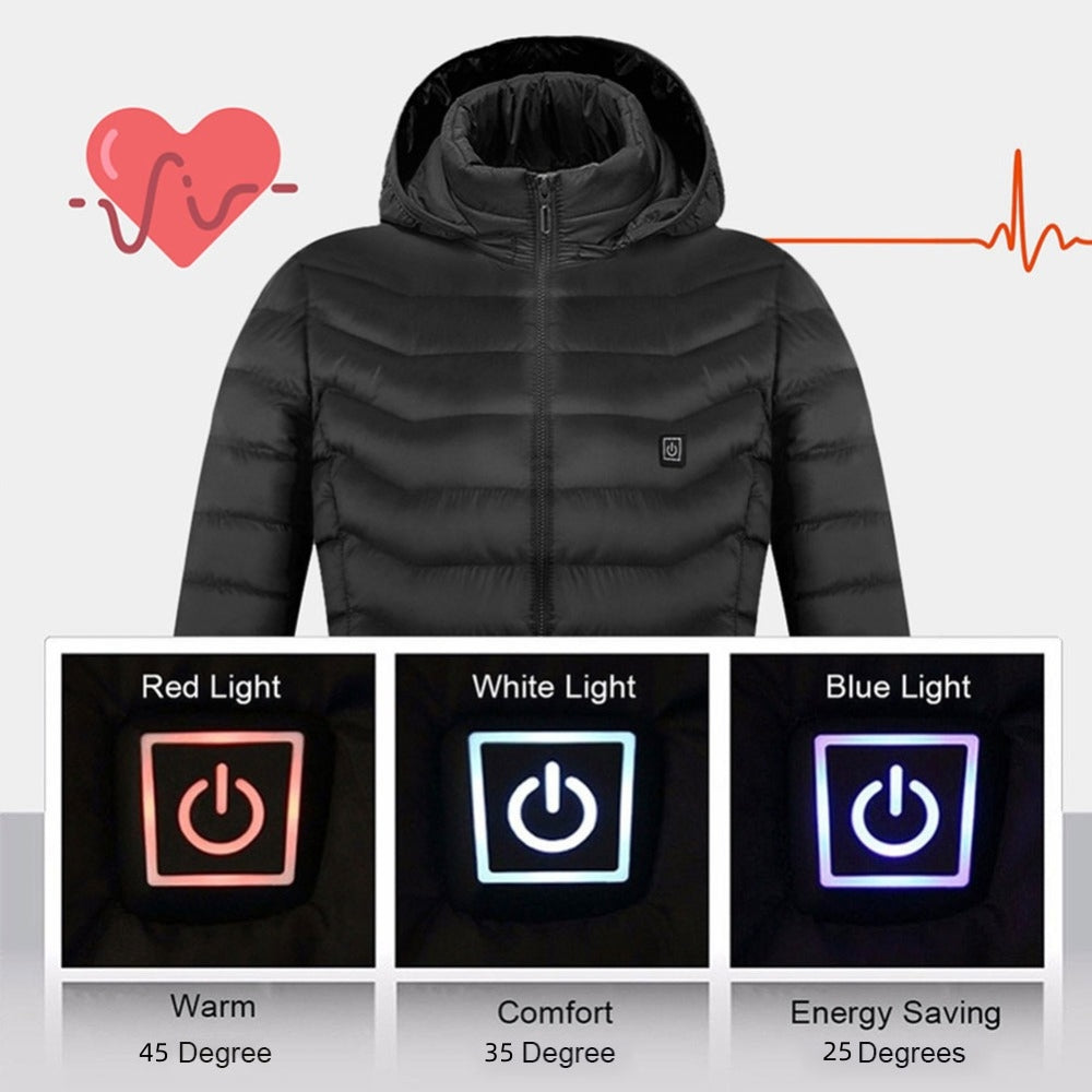 Veste Chauffante USB Homme Hiver - Gilet Thermique Électrique