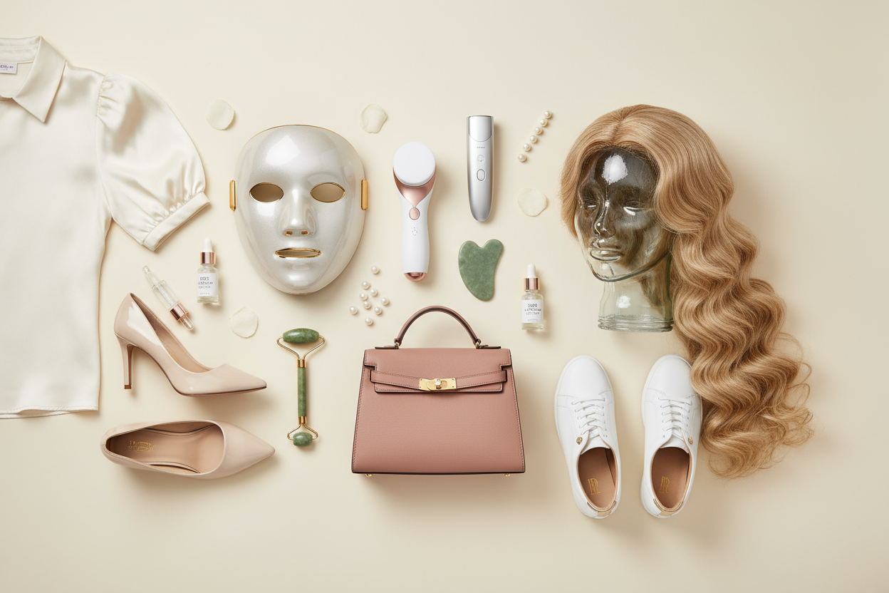 ajoute des outils electronic de soin et des chaussures